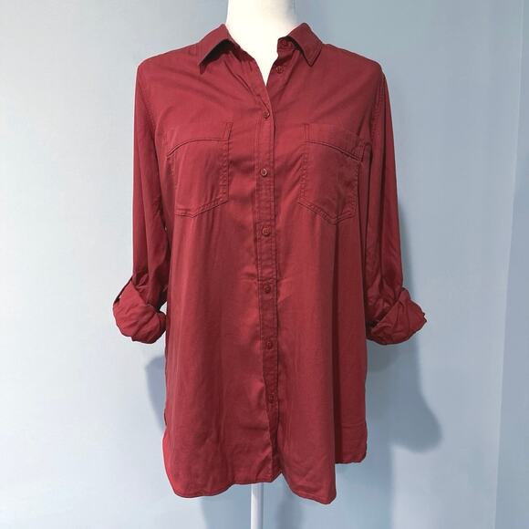 Express button down shirt Women's Size Medium - Picture 1 of 5